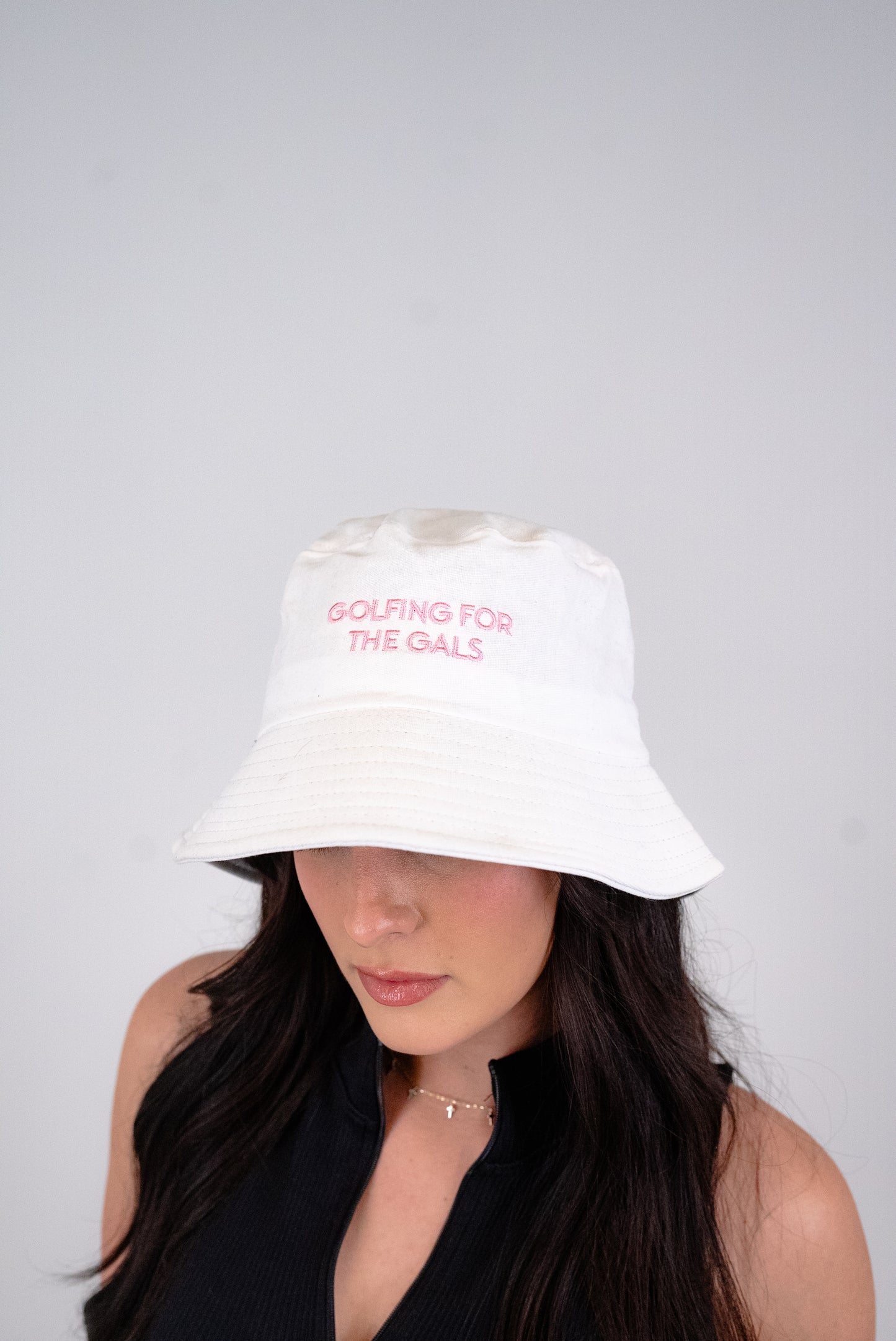 For the Gals Bucket Hat - Crisp White