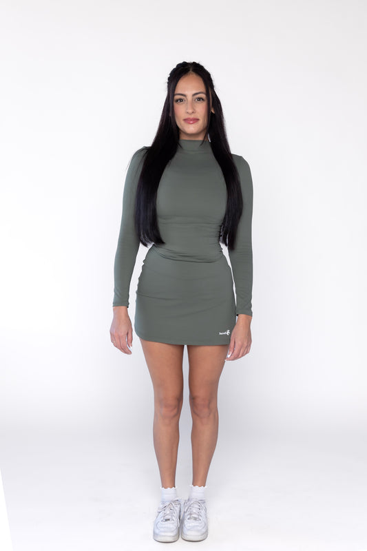 Kale Long Sleeve Set - Olive Green