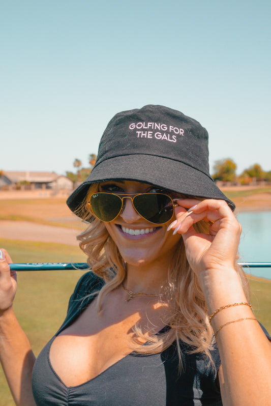 For the Gals Bucket Hat- Midnight Black